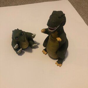Sharptooth T-Rex Dino & Spike The Land Before Time 1988 Amblin Pizza Hut Puppets